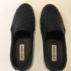 Steve Madden quilted loafers size 8.  Gently used.